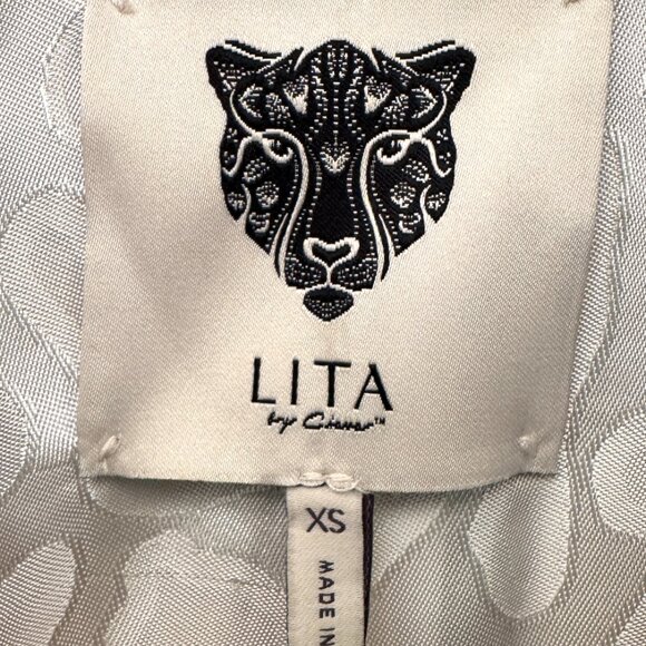 LITA BY CIARA Graphic Check Coat Plaid XS - Picture 4 of 6